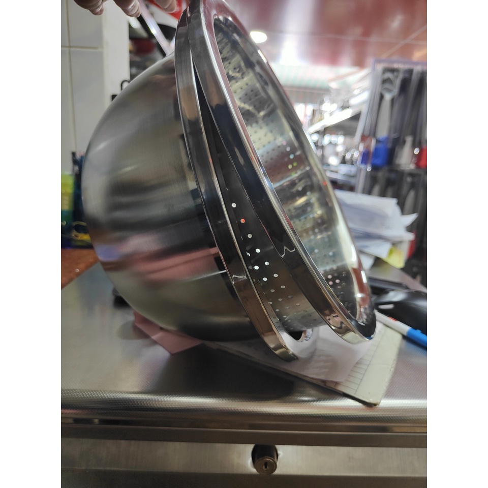 Rổ inox cao cấp đẹp mắt loại sâu TT nhiều kích thước