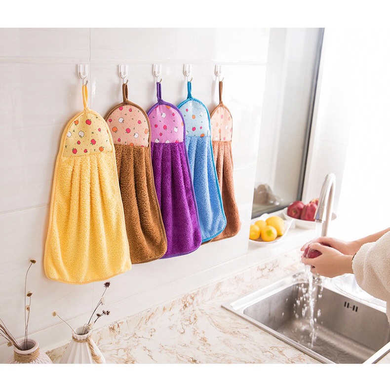 Khăn Lau Tay Khăn Lau Bếp Treo Tường Vệ Sinh Đa Năng PINKWISH B215