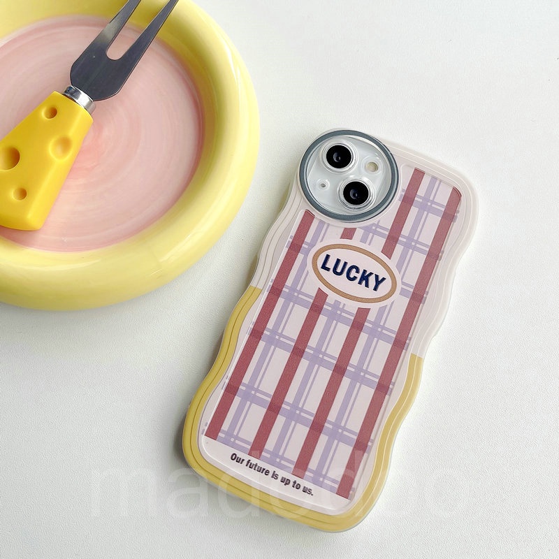 Soft Casing Samsung Galaxy A54 A34 A24 A14 A04 A12 A73 A53 A52 A52S A33 A32 A23 A72 A22 A13 4G 5G A03S A02S A11 A02 A03 A51 A50 A50S A30S A20 A30 A20S A10S A21S M22 M32 M12 M11 M02 Cute Lines Grid Lucky Wave Edge Fine hole Lens protection Phone Case BW 13