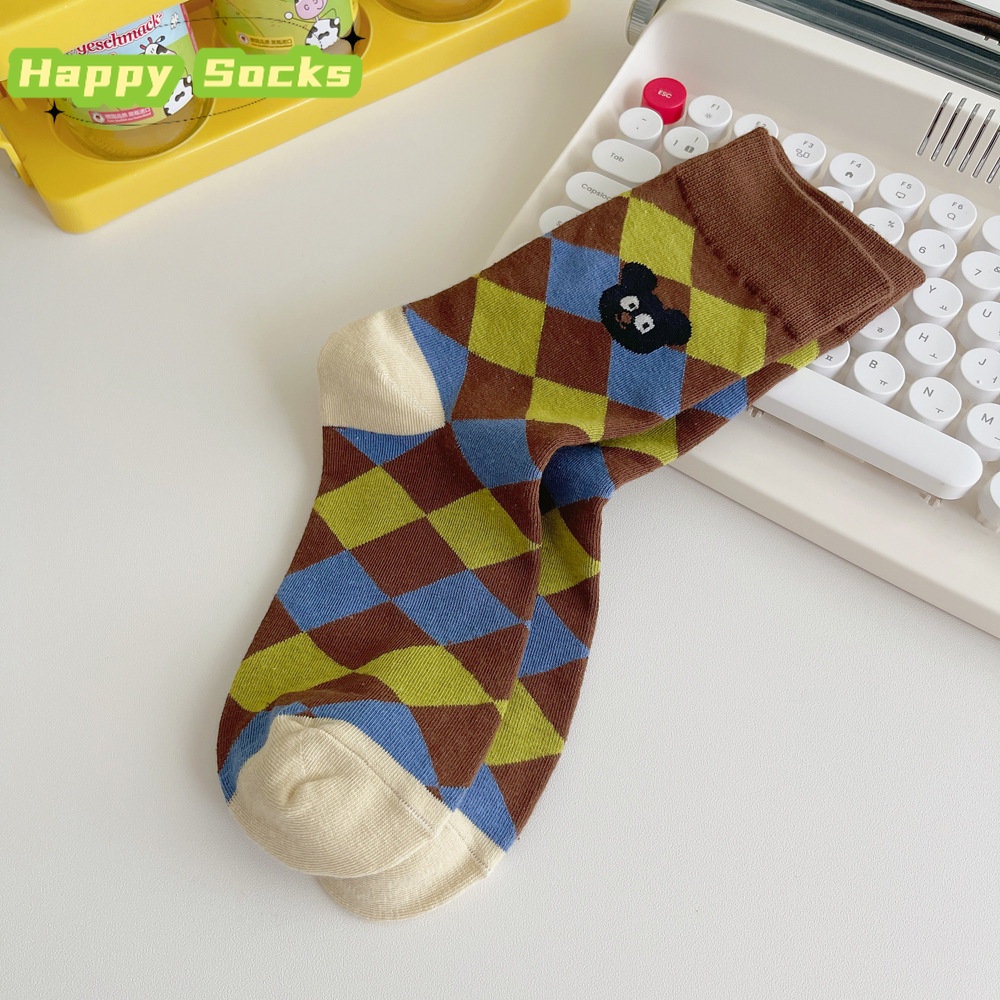 Vớ Mềm In Hình Gấu Hoạt Hình Nhật Bản Dễ Thương Thời Trang Thu Đông Cho Nữ JP5