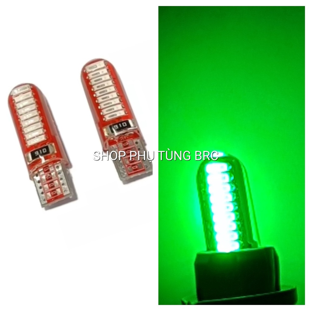 Đèn led xi nhan siêu chất T15, T10 tích hợp 18 bóng led lắp cho xe máy, đèn lùi ô tô .