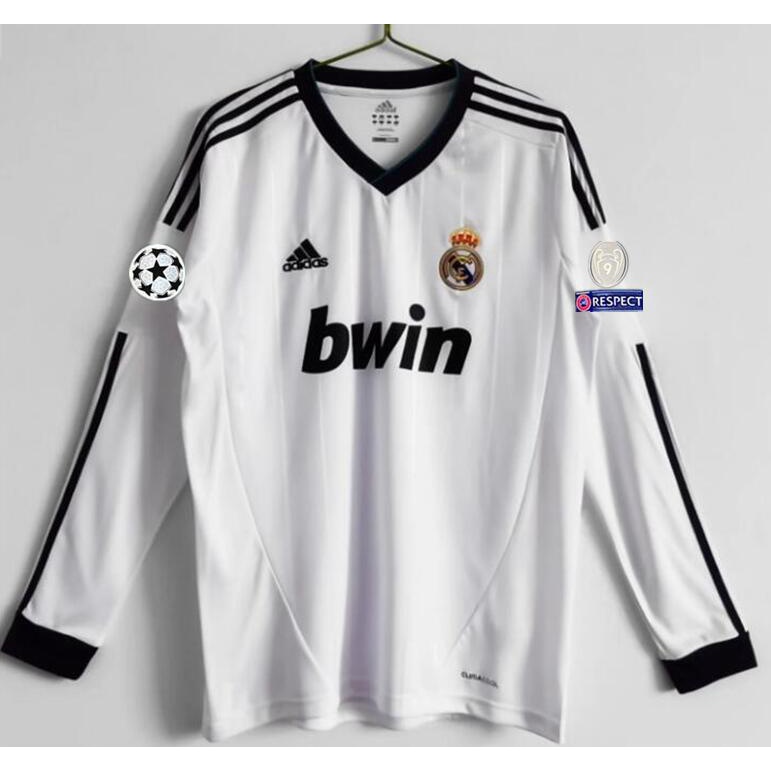 Áo Thun Bóng Đá Tay Dài Đội Tuyển Real Madrid 2012 2013 # 12 # 13