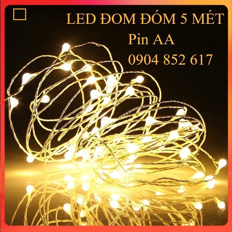 Đèn LED Bông Tuyết 10m – 8 Chế độ nháy trang trí cây thông Noel, giáng sinh, tết, năm mới SIÊU ĐẸP