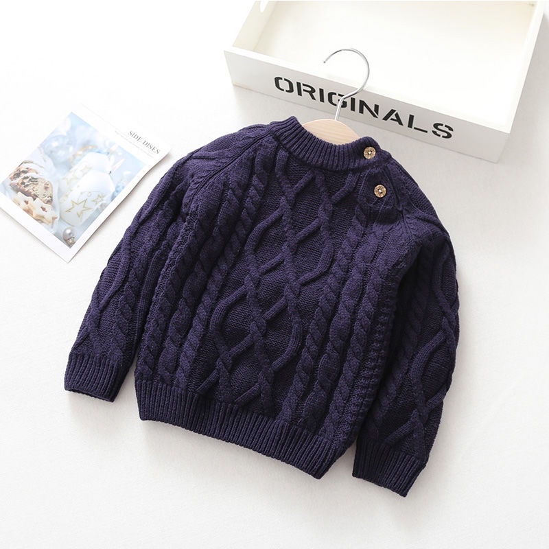 Áo Sweater Đệm Nhung Dày Dặn Thời Trang Thu Đông Dành Cho Bé Trai Và Bé Gái