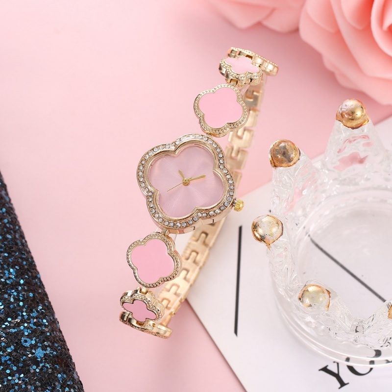 Đồng Hồ Đeo Tay Mặt Hình Trái Tim Đính Đá Thời Trang Cho Nữ