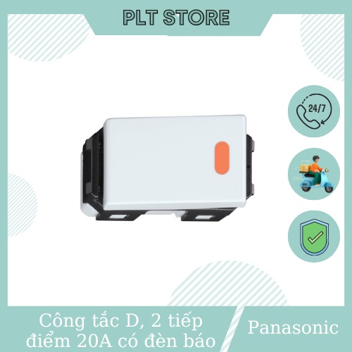 Công tắc D, 2 tiếp điểm 20A có đèn báo Panasonic WEV5033-7SW dòng Wide Serie