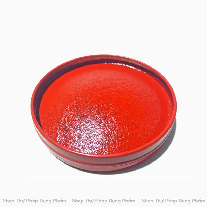 Mực ấn triện ấn nê đóng dấu Thư Pháp Dụng Phẩm hộp sắt