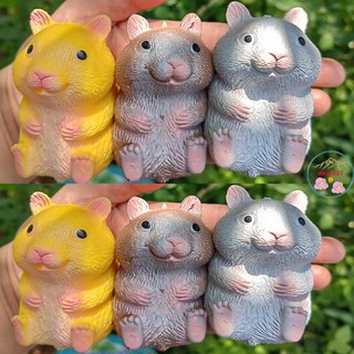 Squishy mochi hình chuột hamster 3 màu