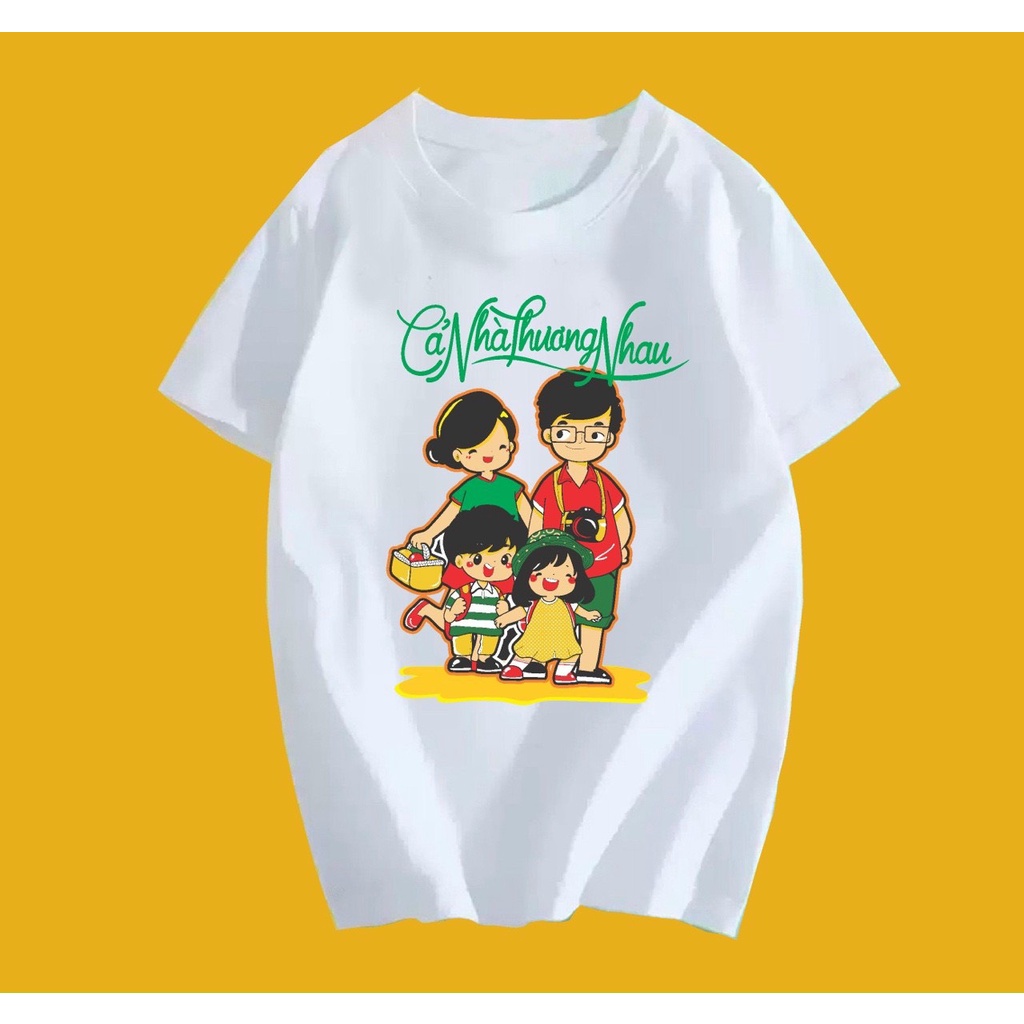 Áo thun Tết gia đình hội nhóm cặp đôi phông unisex nam nữ thun cotton dày dặn SGY440-42 SGSTORE1