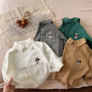 ( Ảnh Thật ) Áo sơ mi tay dài Bé Trai