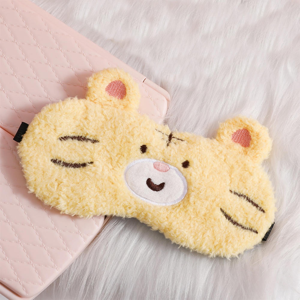 Mặt Nạ Che Mắt Ngủ Bằng Vải Bông Họa Tiết Hoạt Hình Dễ Thương Cho Bé Gái