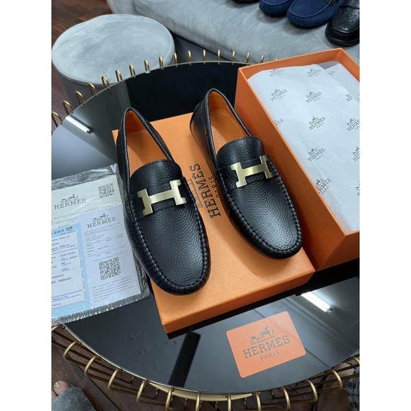 Giày lười nam Moca HM , giày da nam đẹp , bản đẹp hàng fullbox thẻ bill.