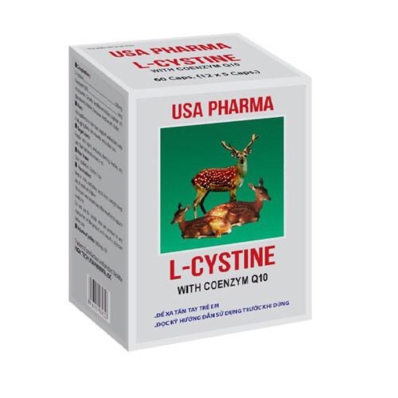 L-CYSTINE Viên Uống Tổng Hợp Dưỡng Chất Làm Đẹp Da, Tóc, Móng- Vitamin L- Hộp 60 viên