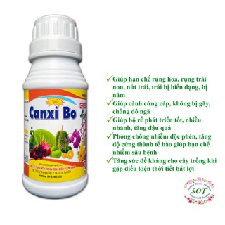 Phân bón siêu Canxi Bo 100ml, chống rụng hoa, rụng trái, nứt quả...