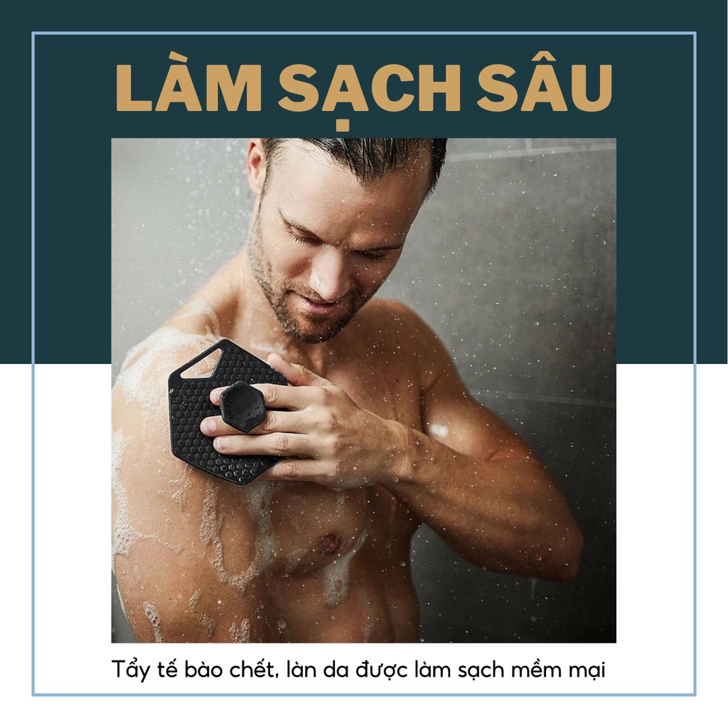 Bàn chải tắm Silicon Body Scrubber &amp; Hook