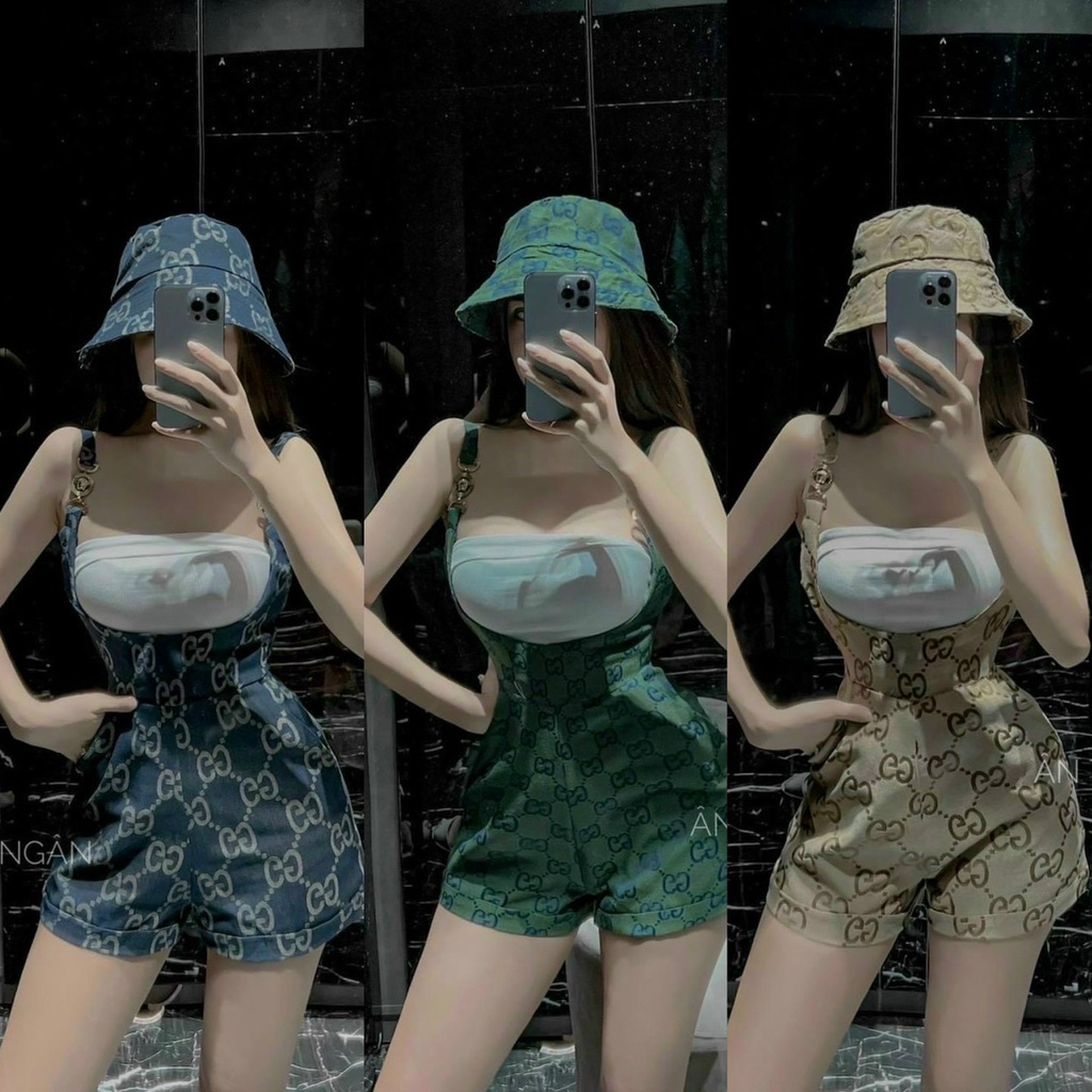 Sét bộ đồ nữ áo trắng borip sang chảnh kèm váy kaki kiểu yếm sang chảnh cá tính, cực xinh khi dạo phố đi chơi