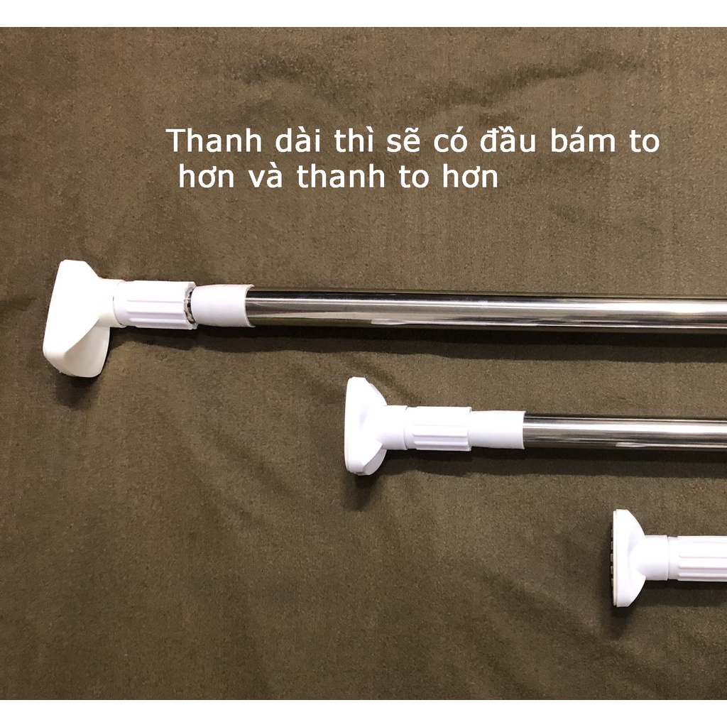 Thanh treo đa năng không cần khoan tường cỡ đại