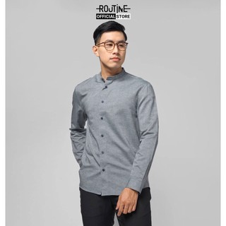 Áo Sơ Mi Nam Synthetic Tay Dài Kẻ Sọc Form Regular - Routine 10F20SHL016