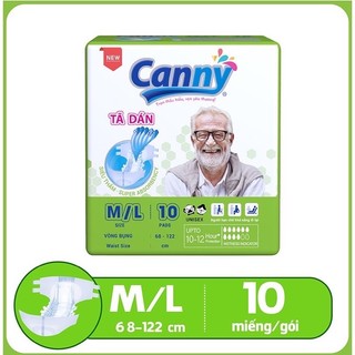 Combo 3 túi - tã dán canny 10 miếng - chính hãng - date mới