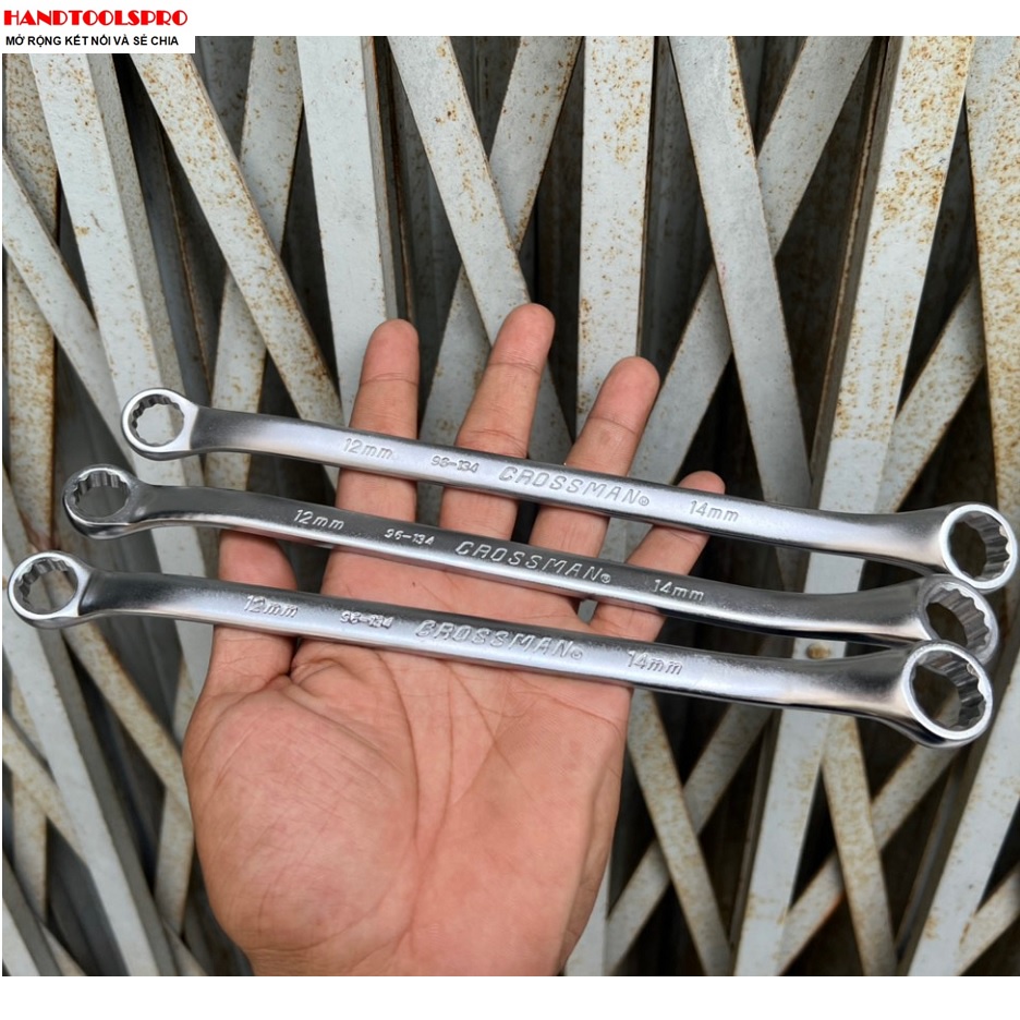 Cờ lê Hai đầu vòng siêu dày , siêu cứng đủ size từ6x7mm tới 24x27mm Crossman