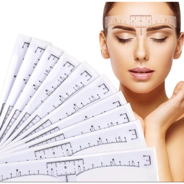 Thước dán giấy định hình chân mày /dụng cụ phun xăm minh minh
