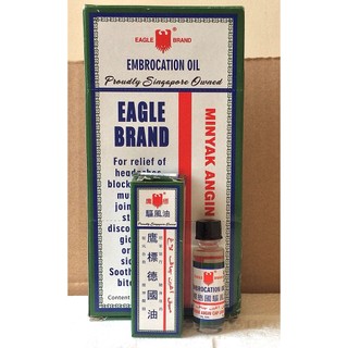 Dầu con ó singapore - dầu trắng bạch hoa - embrocation oil - 3ml
