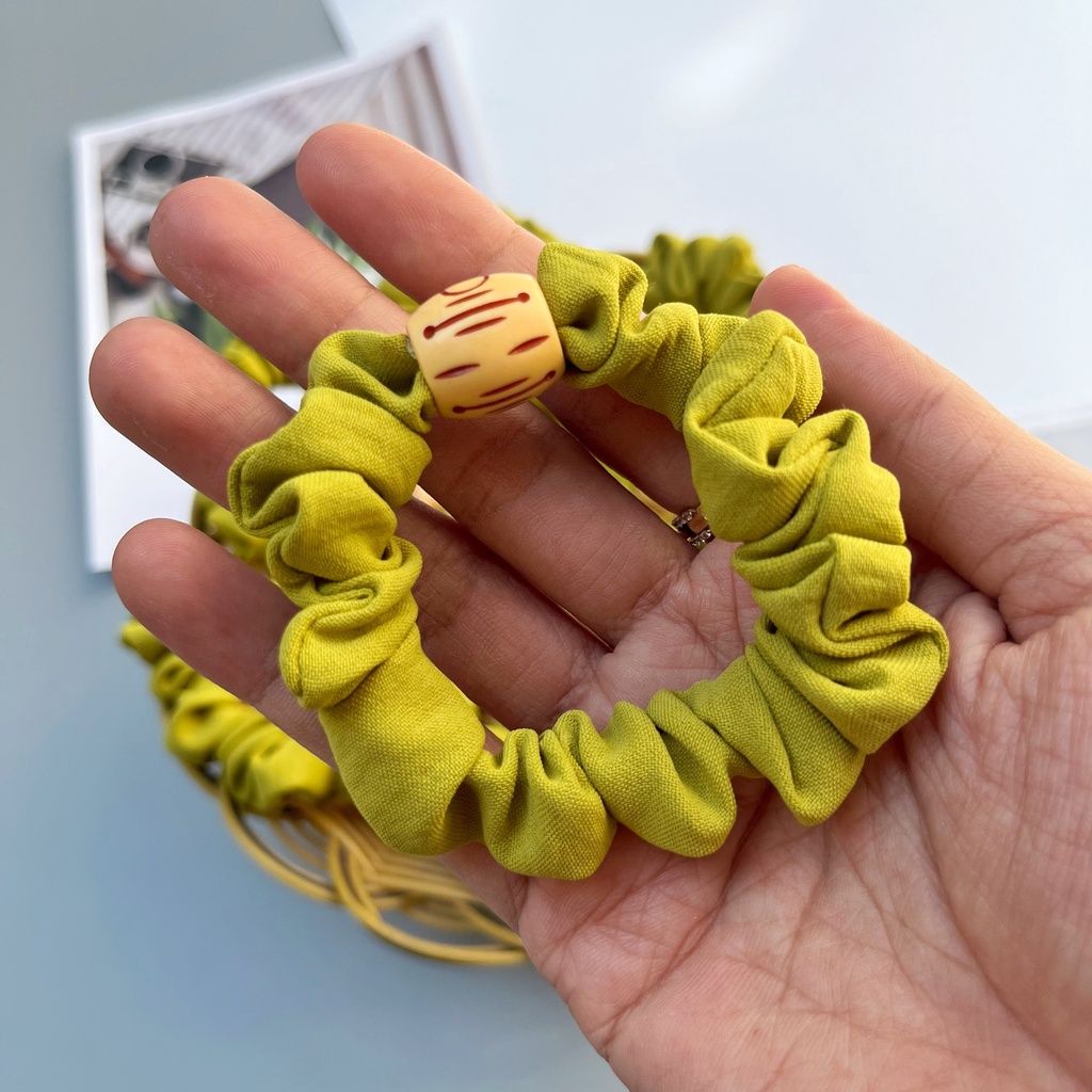 Cột tóc, buộc tóc Scrunchies nhiều màu sắc phong cách Hàn Quốc