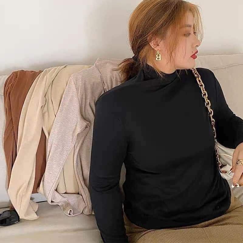 Áo thun tay dài cổ lọ bigsize 60-95kg