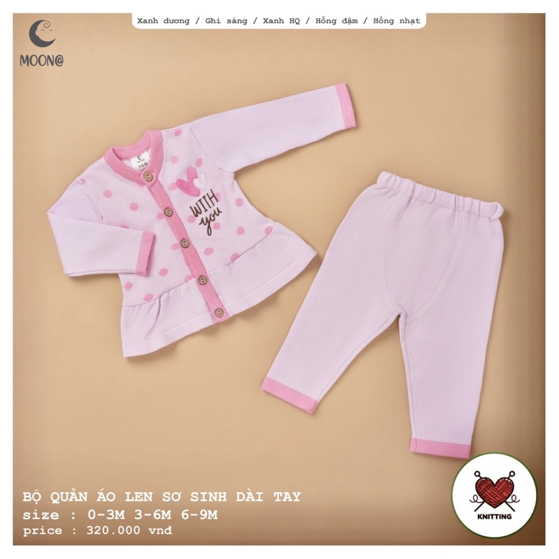 Bộ quần áo dài cho bé hãng Moon