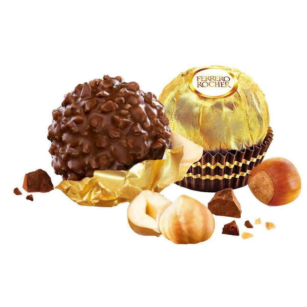 Rocher 48 viên hộp mica vuông / Hộp 16 viên- nội địa Đức