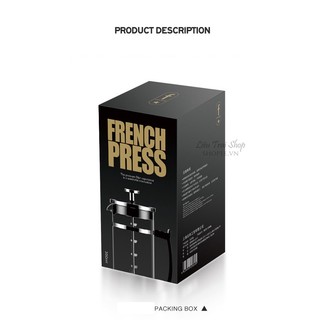 Bình pha trà cà phê kiểu pháp French Press 600ml 350ml