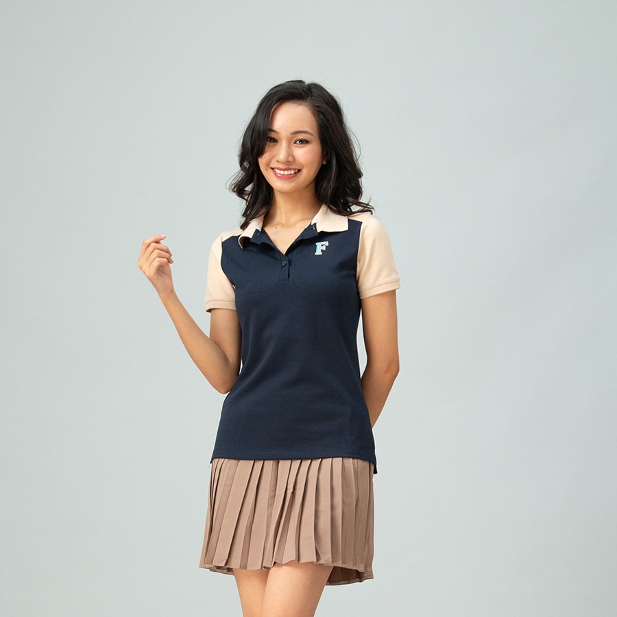 Áo polo nữ ngắn tay, cơ bản_ Gavani MORE THAN FRIENDS