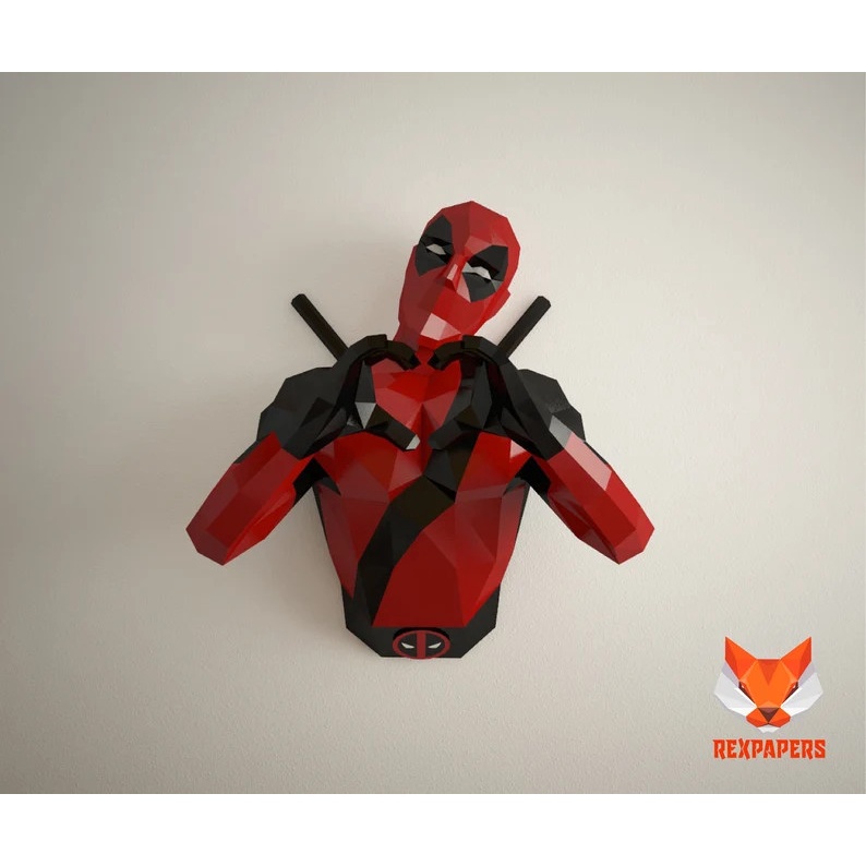 Mô hình Deadpool | papercraft DIY | Mô hình giấy Decor