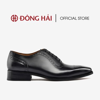 Giày tây nam Đông Hải kiểu dáng semi brouge viền may tinh xảo - G0612