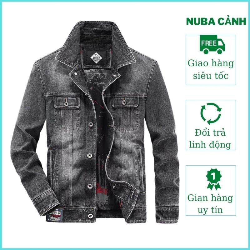 Áo khoác jean nam chất vải bò cao cấp phong cách hàn quốc NUBA 15