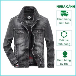 Áo khoác jean nam chất vải bò cao cấp phong cách hàn quốc NUBA 15