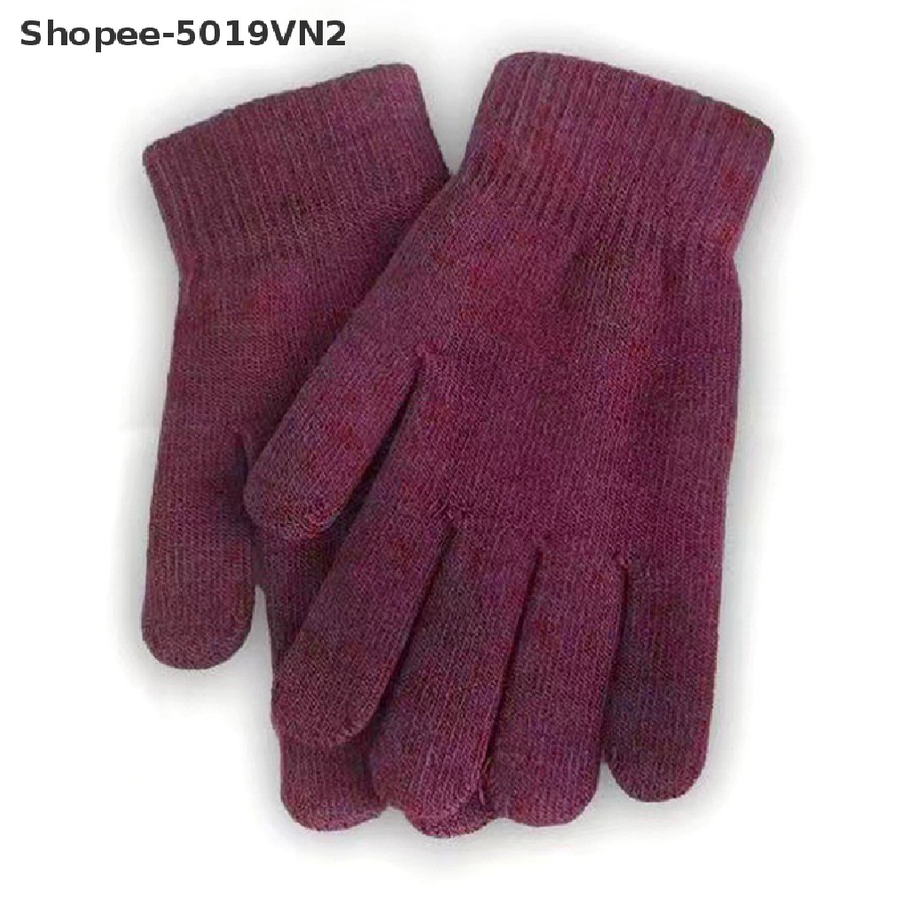 [Găng Tay Len Cashmere Dệt Kim Dày Dặn Giữ Ấm Ngón Tay Trượt Tuyết Mùa Thu Đông Cho Nam Và Nữ [Hàng Mới]