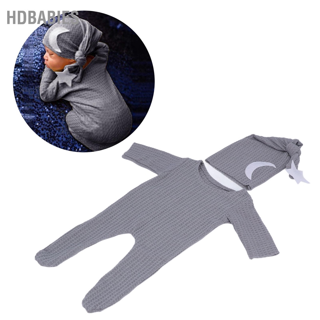 HDbabies Trang phục chụp ảnh sơ sinh Vải dệt kim đàn hồi mềm thoáng khí cho bé để