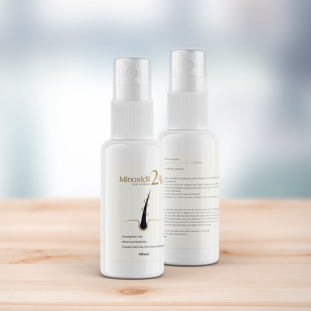 Chai xịt kích thích mọc tóc Minoxidil 2% (dành cho nữ)