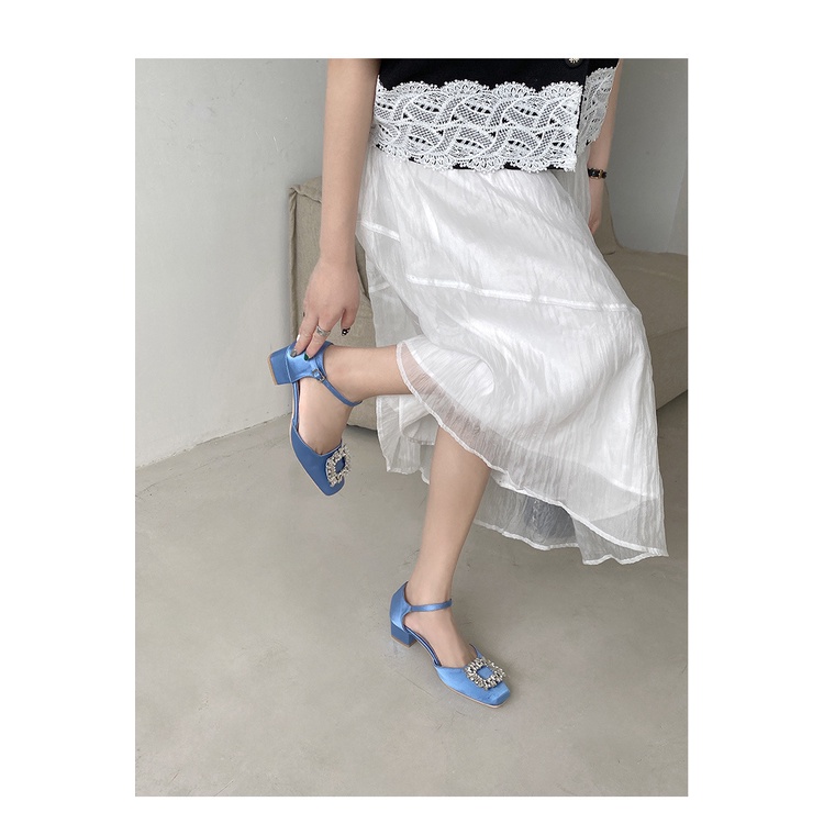 Sandal Hở Ngón Đính Đá Thời Trang Mùa Hè Hàn Quốc 2023 Cho Nữ