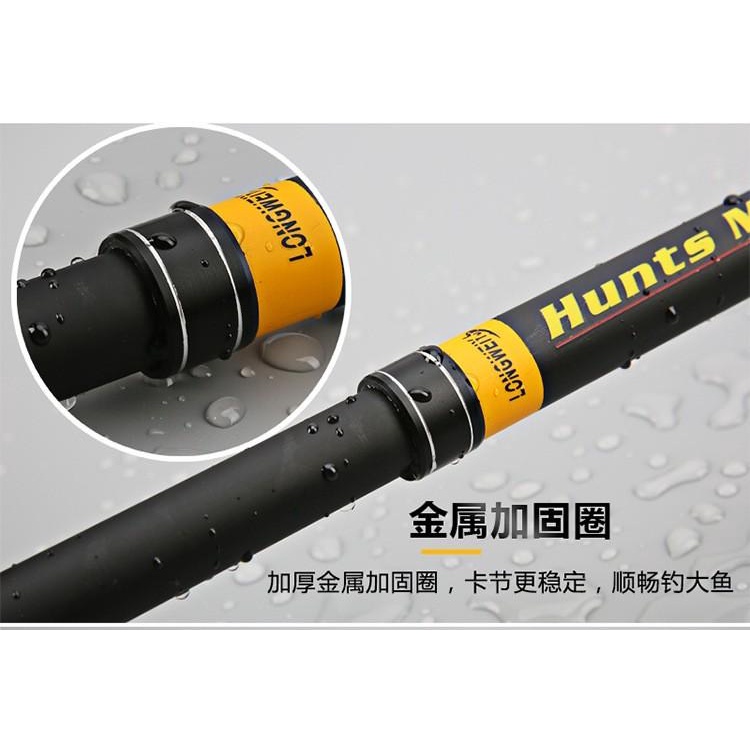 Bộ cần HUNTSMAN rút gọn kèm máy chuyên câu lancer, câu lục,....- DIHOSO FISHING