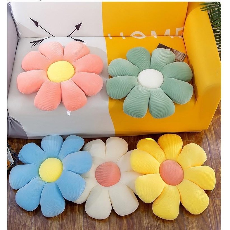 Đệm Lót Ghế Bông Hoa Ngồi Bệt Trang Trí Nhiều Màu kích thước 45-80cm