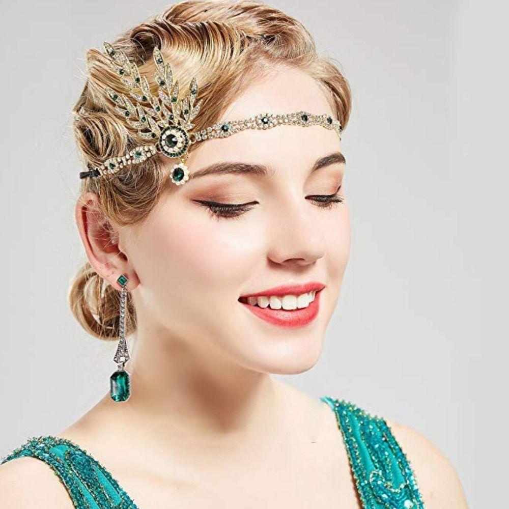 ANEMONE Cài Tóc Đính Đá Lấp Lánh Phong Cách Hàn Quốc Cho Cô Dâu