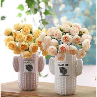 BÓ 27 BÔNG HOA LỤA TRANG TRÍ