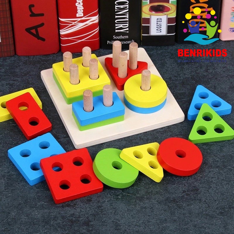 Combo Đồ Chơi Gỗ Montessori Thông Minh Phát Triển Tư Duy Trí Tuệ Và Đa Dạng Kỹ Năng Cho Bé