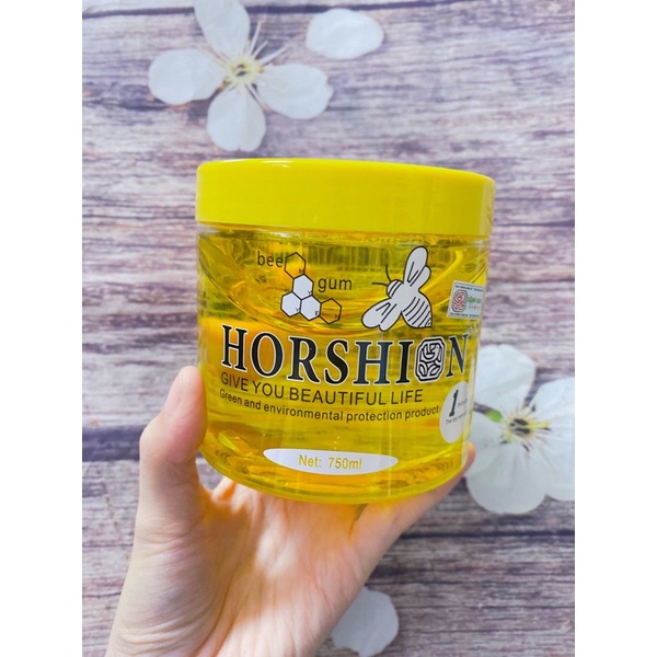 🌼Hũ Sáp Wax Lông Lạnh Horshion Tặng Giấy Wax, Wax Ong Vàng 750ml Tặng Kèm Giấy