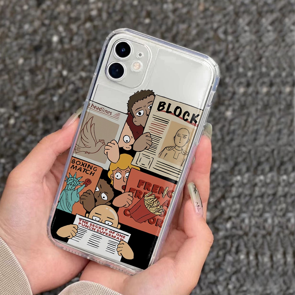 Ốp Điện Thoại Trong Suốt In Hình Hoạt Hình Dễ Thương Cho iphone 14 pro Max 11 13 12 7Plus X XS Max