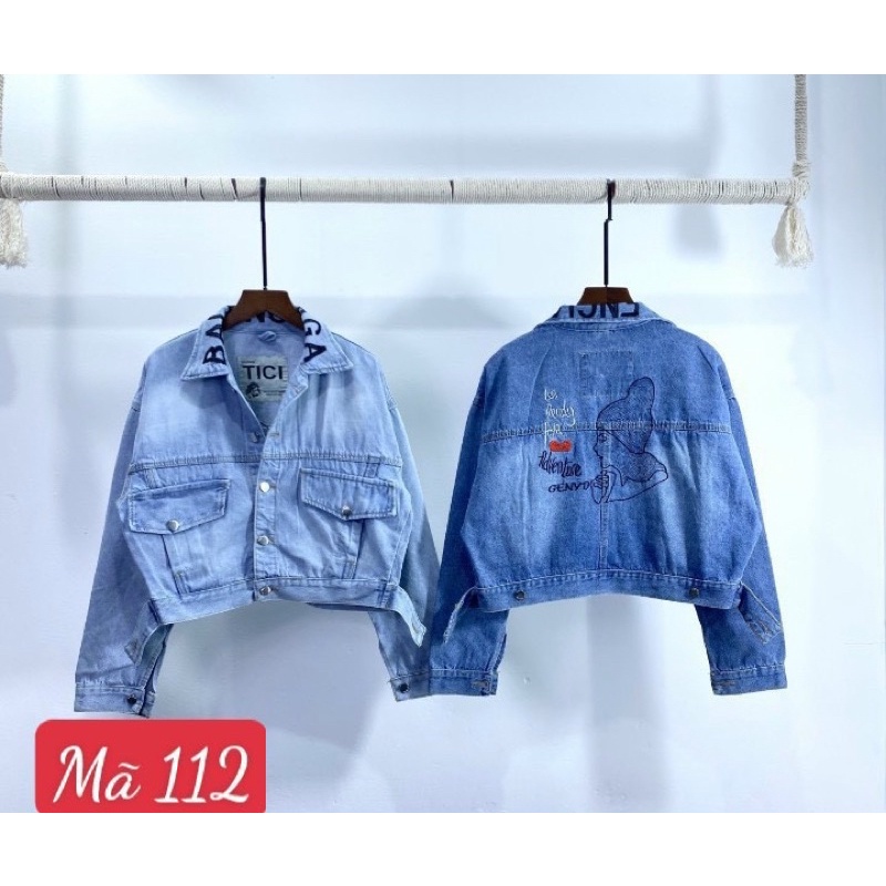 Áo Khoát Jean Cao Cấp , Chất Dày Dặn, Form chuẩn , , DV04
