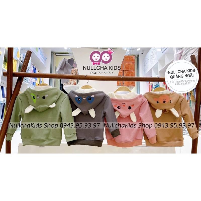 Áo khoác có mũ măng lông dày ấm cho bé BONS99