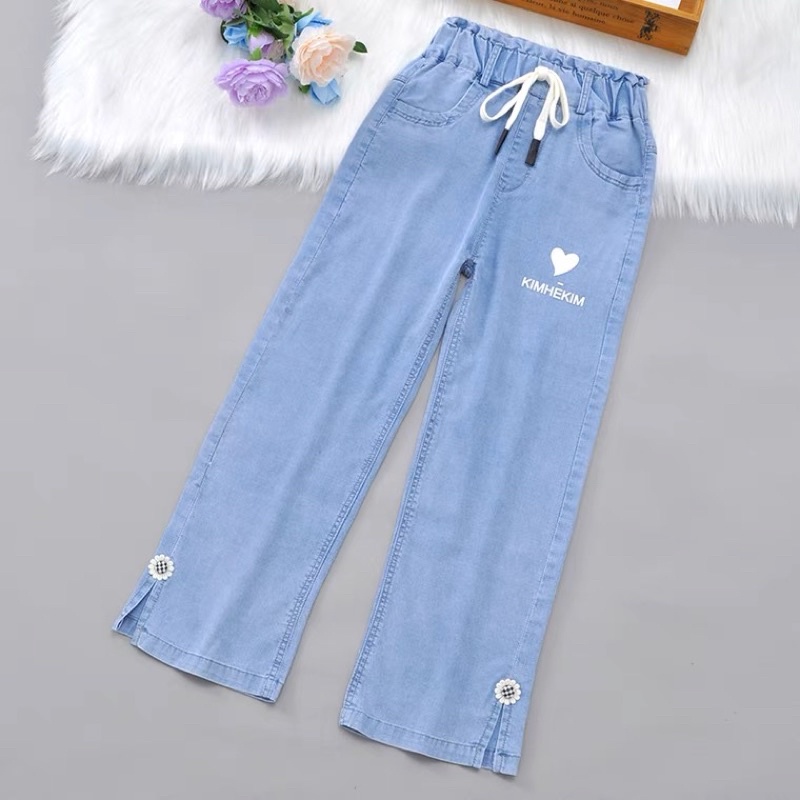 Quần JEAN bé gái HOTTREN 2023 từ 18kg - 55kg Munbaby